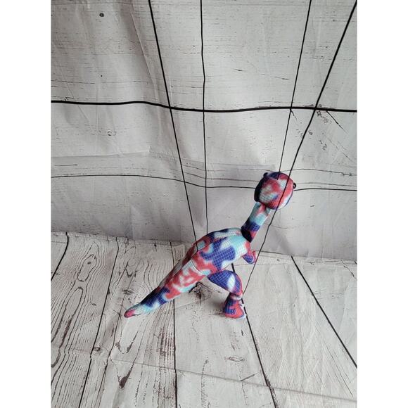 Dinosaur Marionette Puppet Sunny Toys Pink Purple Blue Plush Puppet - Picture 8 of 9